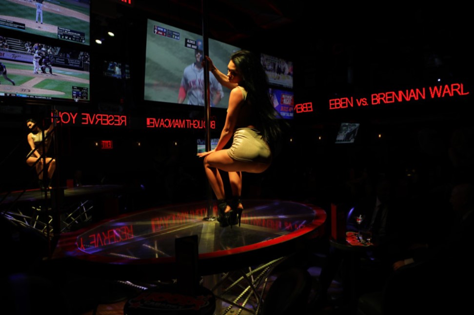 sports bar with strippers nyc